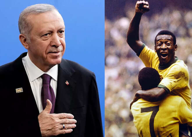 Erdoğan’a Pele forması hediyesi