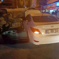 Manavgat’ta Kavşakta Kaza: Şans Eseri Yaralanan Yok