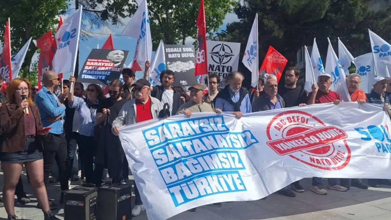 SOL Parti’den Dolmabahçe’de ‘Bağımsızlık Yürüyüşü’: ‘NATO Zirvesine Karşı Birlik Olalım’